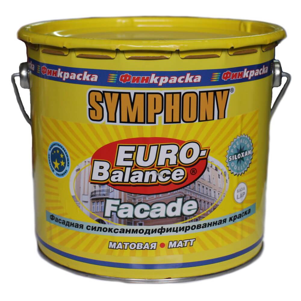 EURO-Balance Facade Siloxan,  краска для фасада и цоколя (База А), 2,7 литра