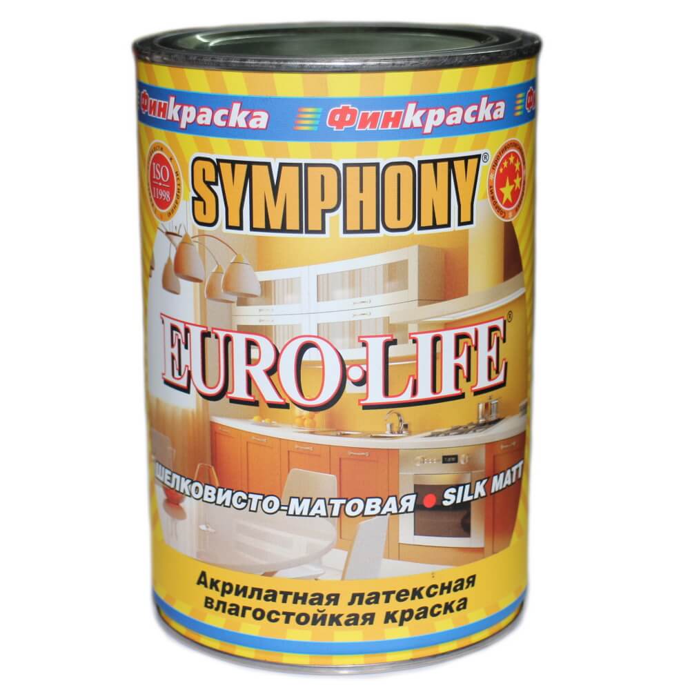 EURO-LIFE, европейское качество, шелковисто-матовая краска (База С), 0,9 литра