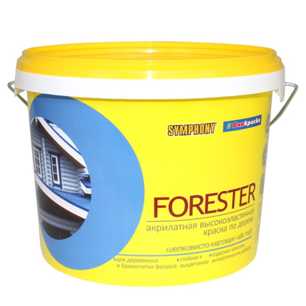 Forester, шелковисто-матовая краска для наружных работ (База С), 2,7 литра