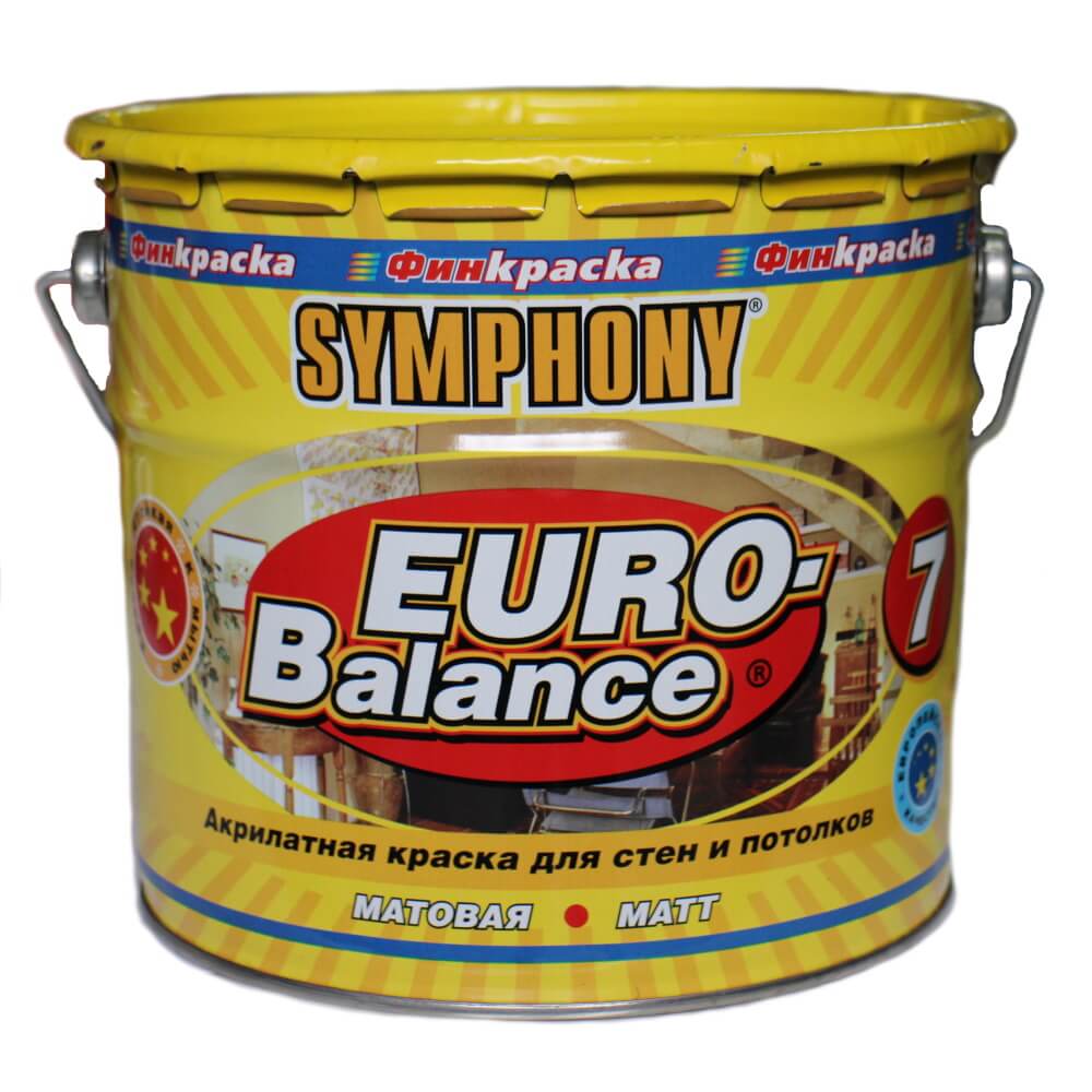EURO-balance 7, акрилатная, матовая, интерьерная краска (База С), 2,7 литра