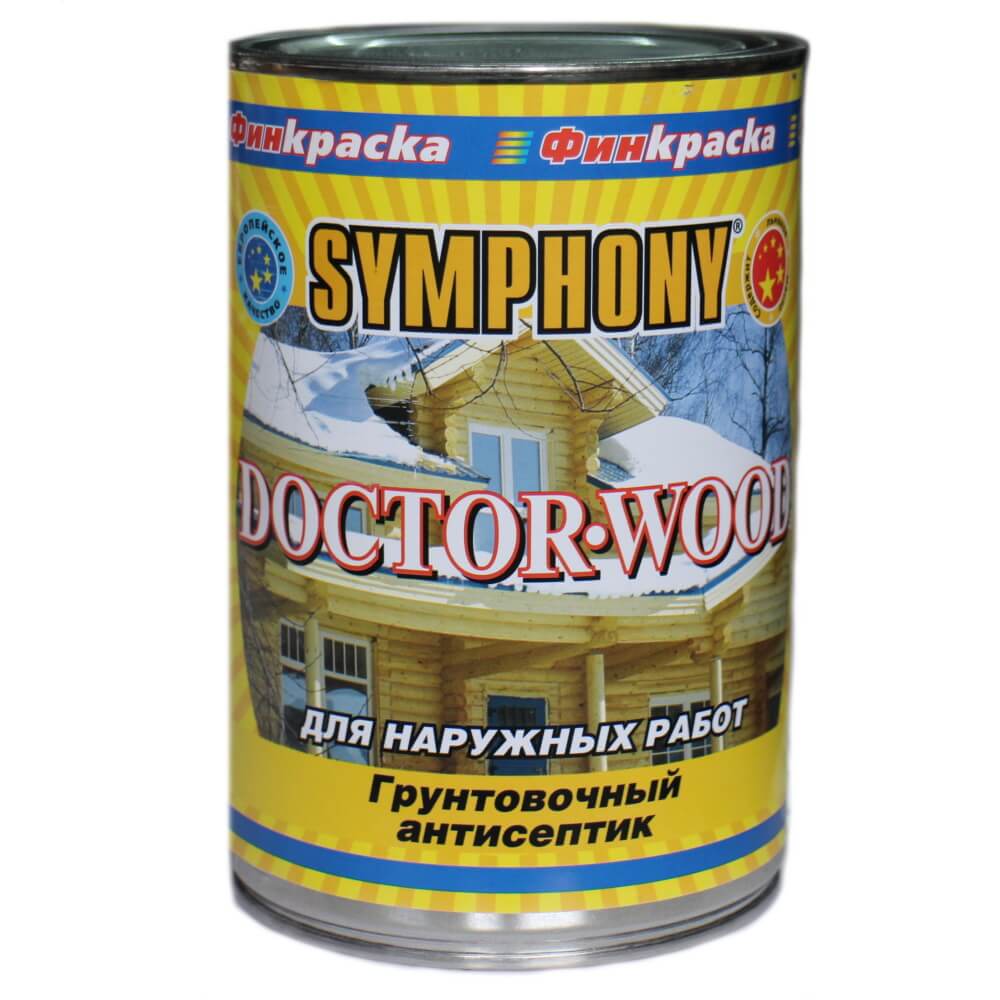 Doctor wood, грунтовочный антисептик, 0,9 литра