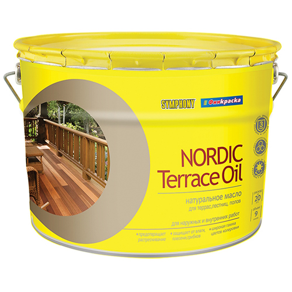 NORDIC Terrace Oil, террасное масло, 9 литров