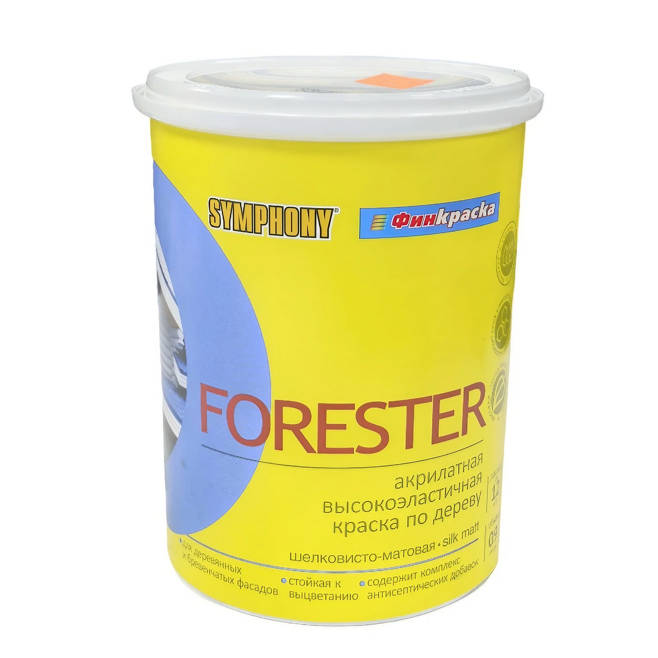 Forester, шелковисто-матовая краска для наружных работ (База С), 0,9 литра