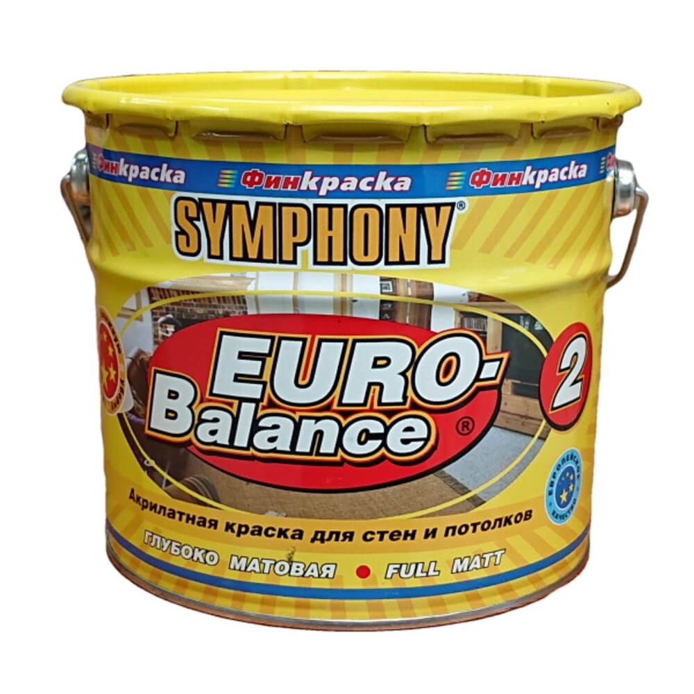 EURO-balance 2, акрилатная, матовая, интерьерная краска (База А), 2,7 литра