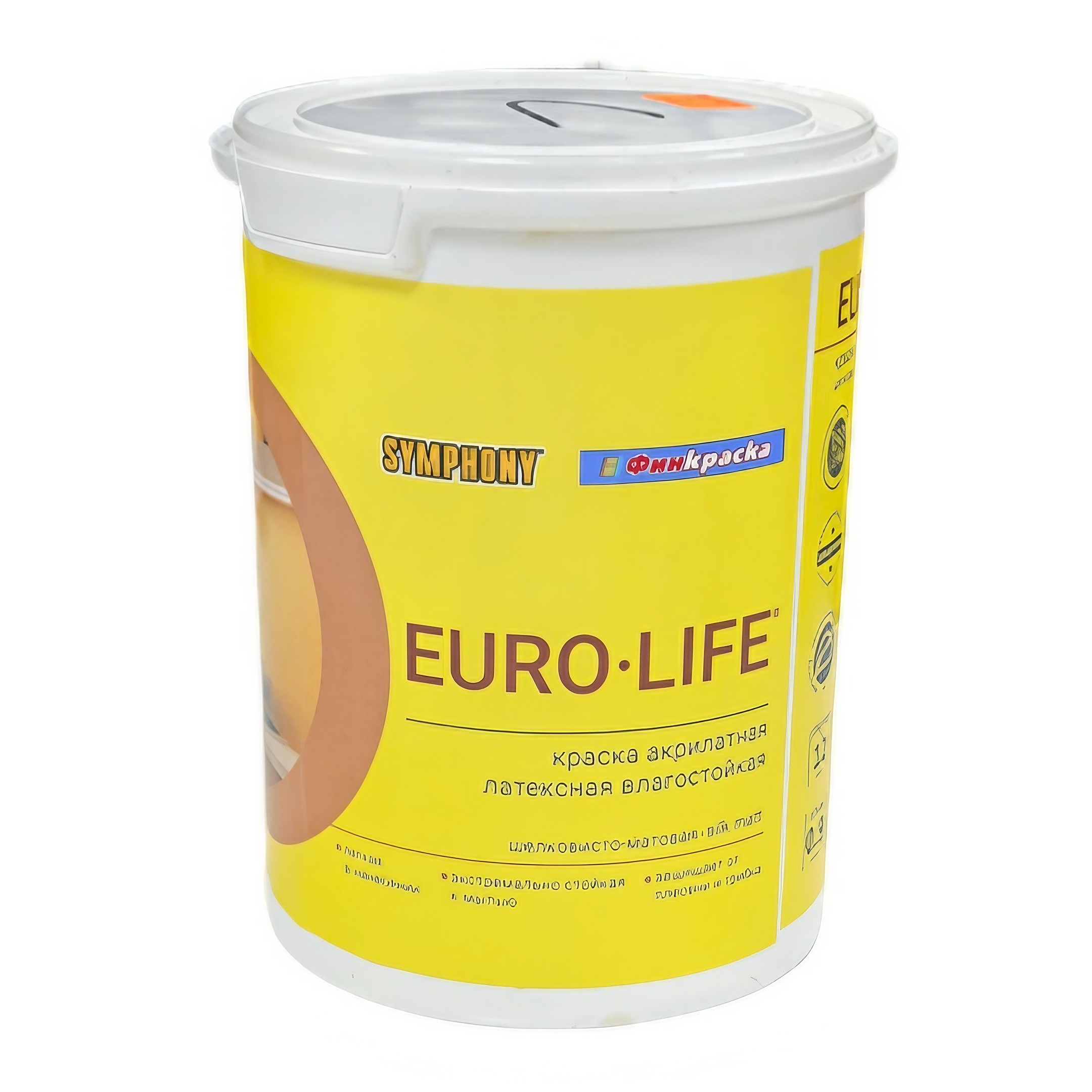 EURO-LIFE, европейское качество, шелковисто-матовая краска (База С), 0,9 литра